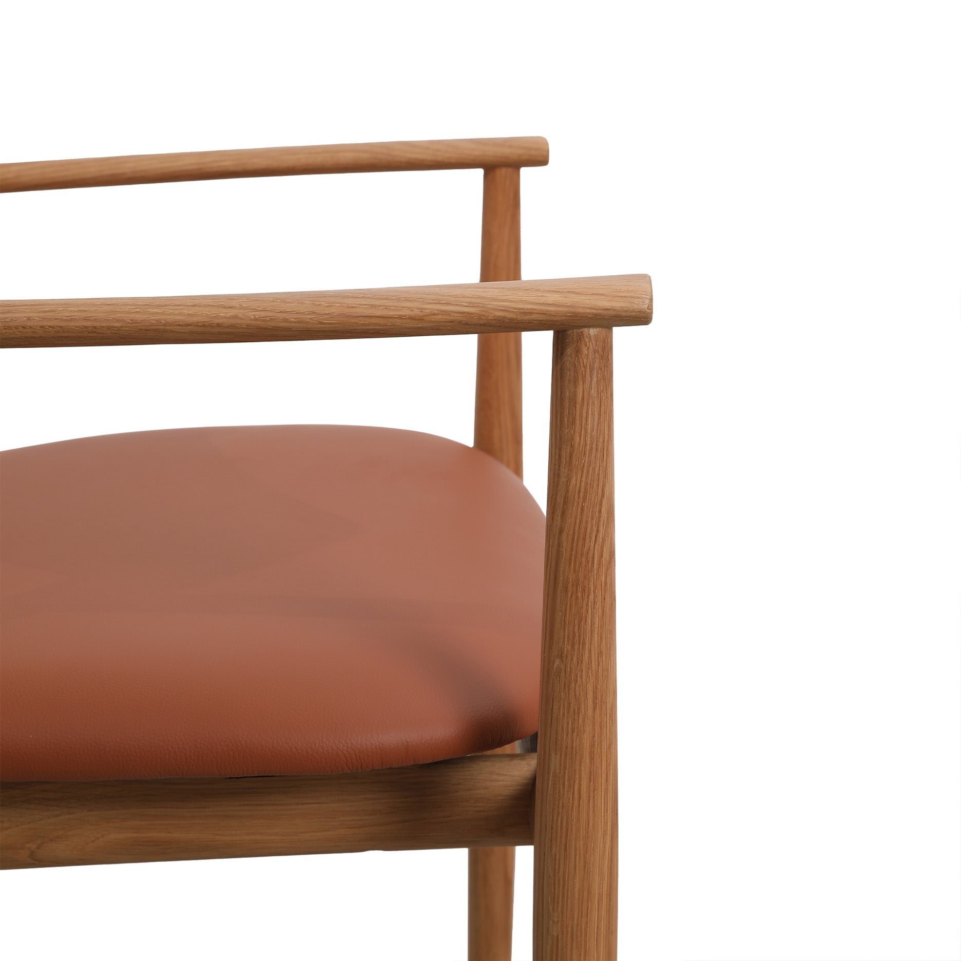 Celeste spisebordsstol m. armlæn - Læder